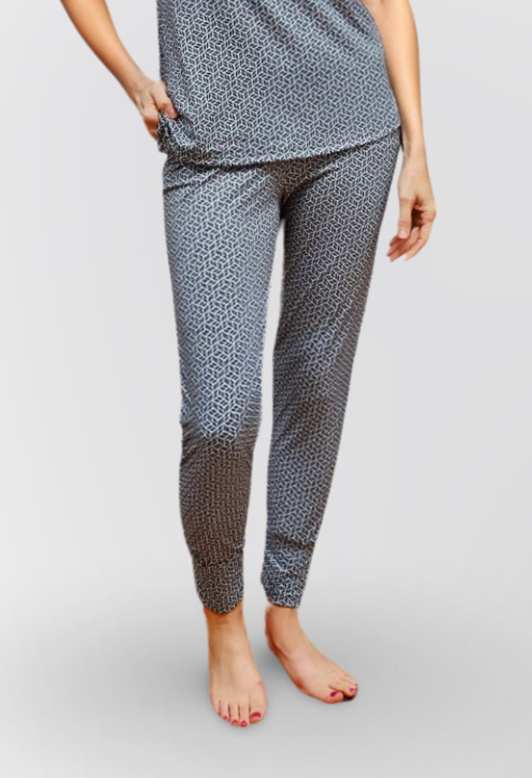 white and black GEO Lounge pant, Elita EL7611