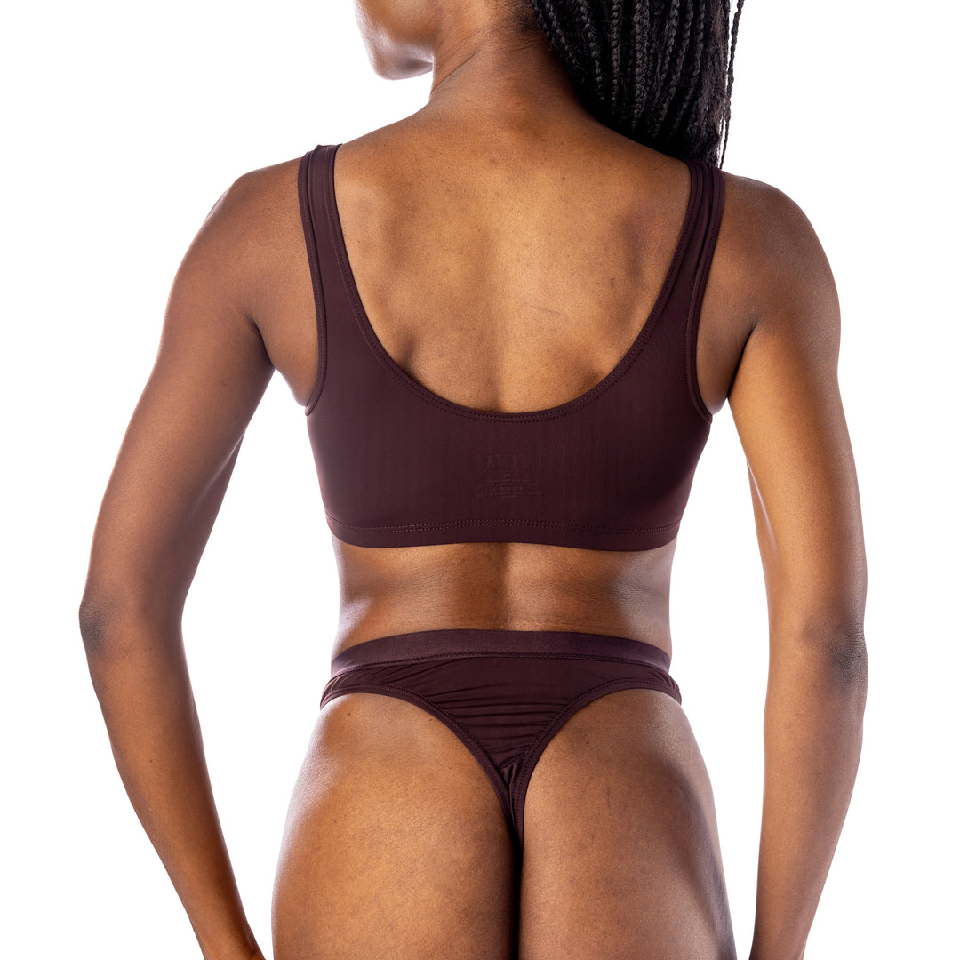 'Silk Magic' High Rise Thong - Elita Intimates