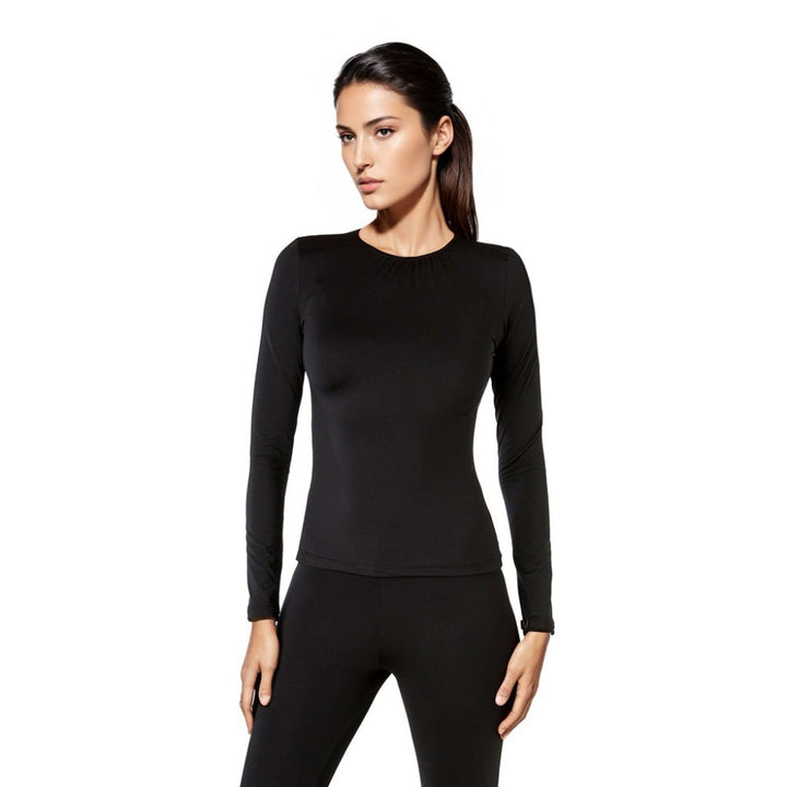 Woman's Warm Wear Microfiber Long Sleeve Top - Elita Intimates