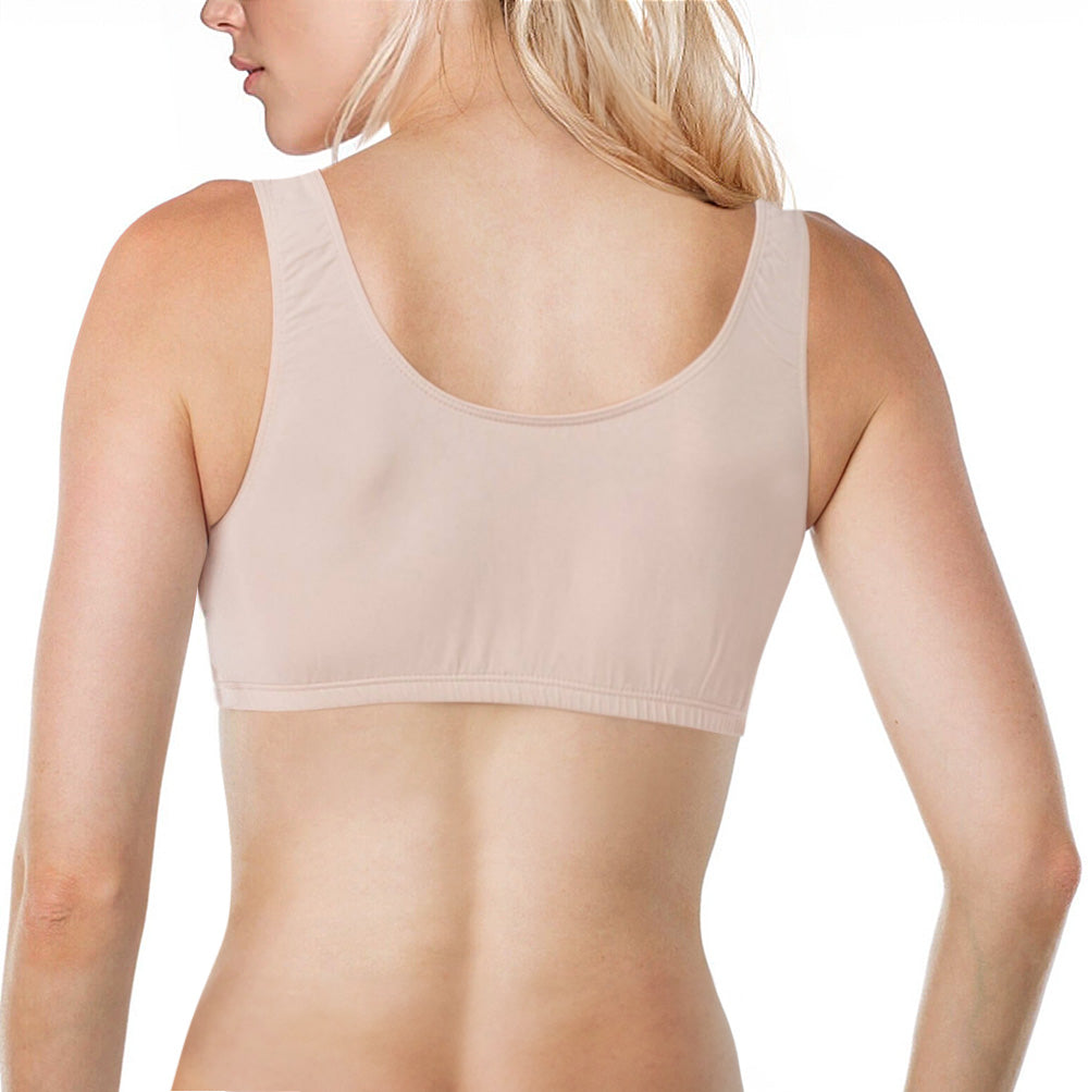 Woman's Soft Cotton Crossover Bra - Elita Intimates