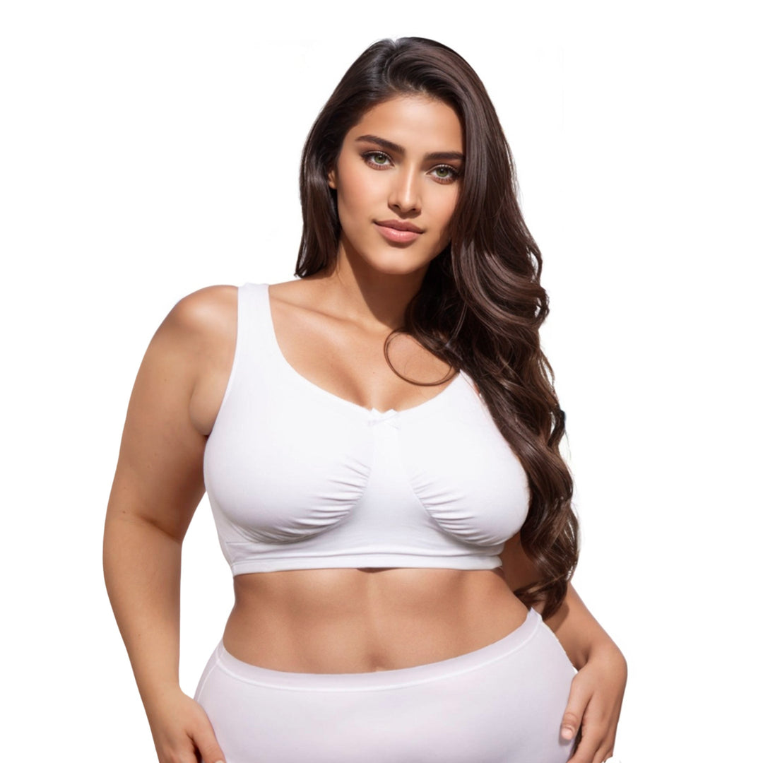 Woman's Full Figure Cotton Soft Cup bra - Elita Intimates