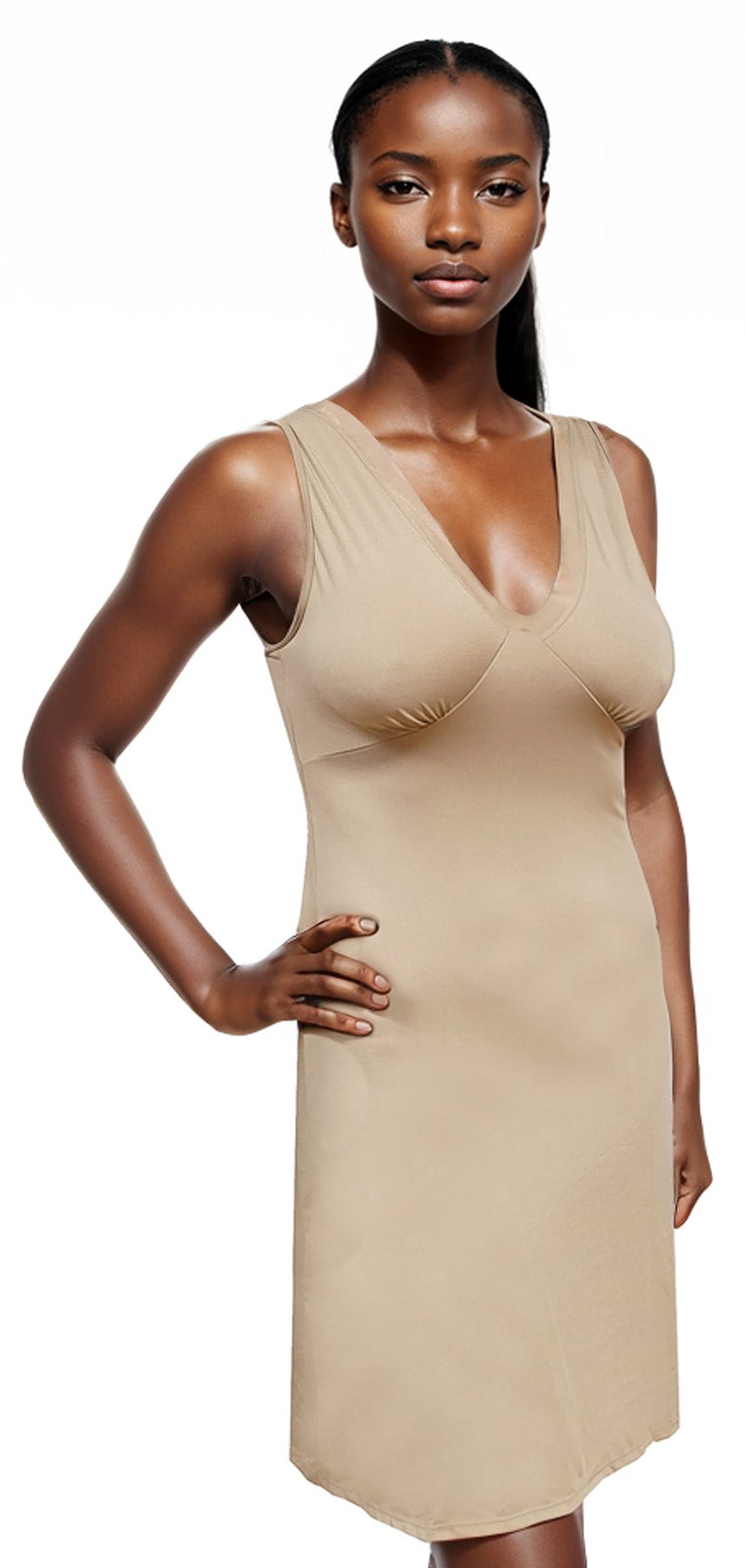 Woman's Runched Bust Full Slip - Elita Intimates