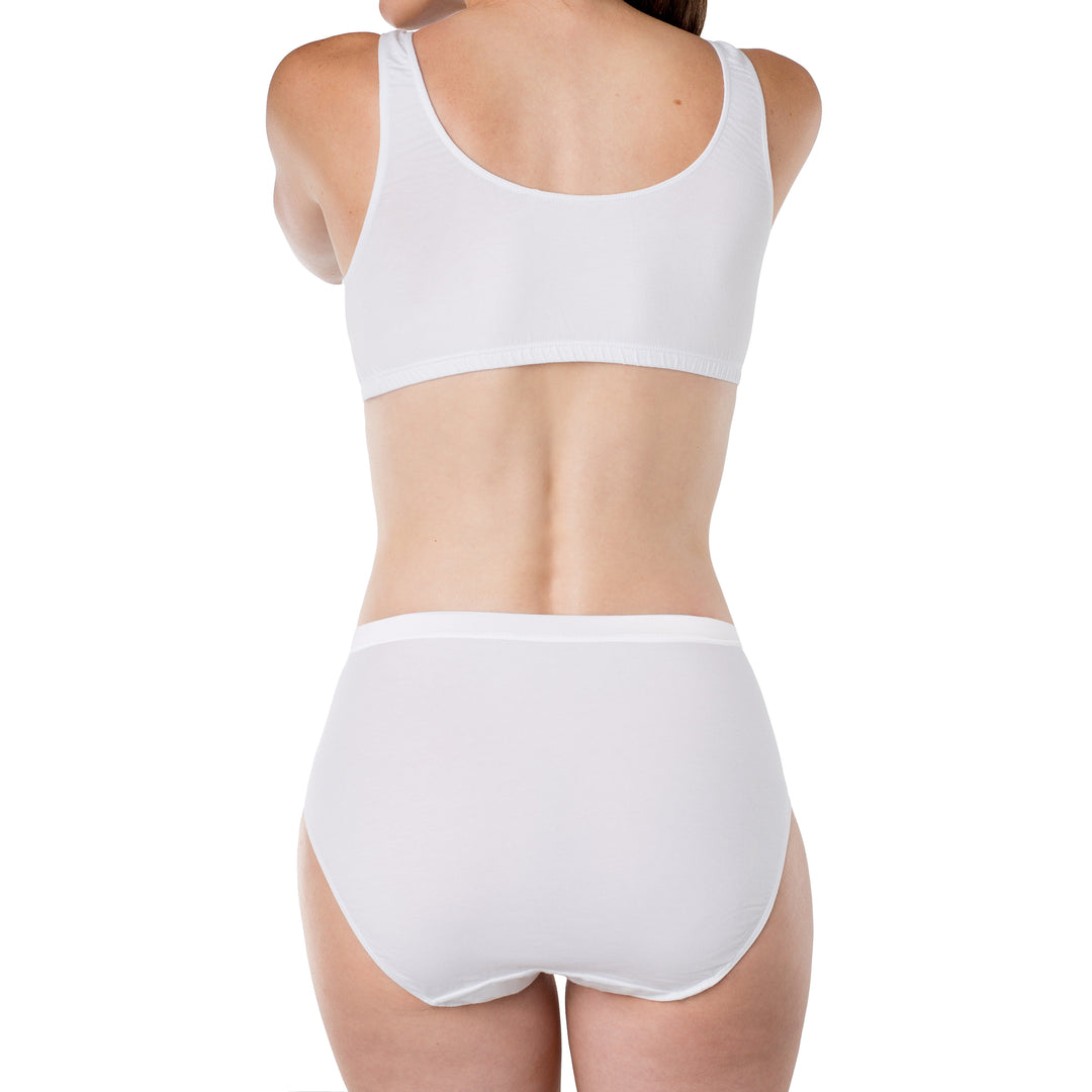 Woman's Full High Cut Soft Cotton Brief - Elita Intimates