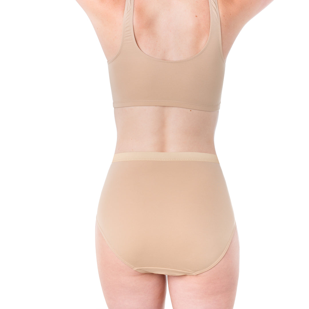 Woman's 'Silk Magic' Microfiber High Cut Panty with Full Coverage - Elita Intimates