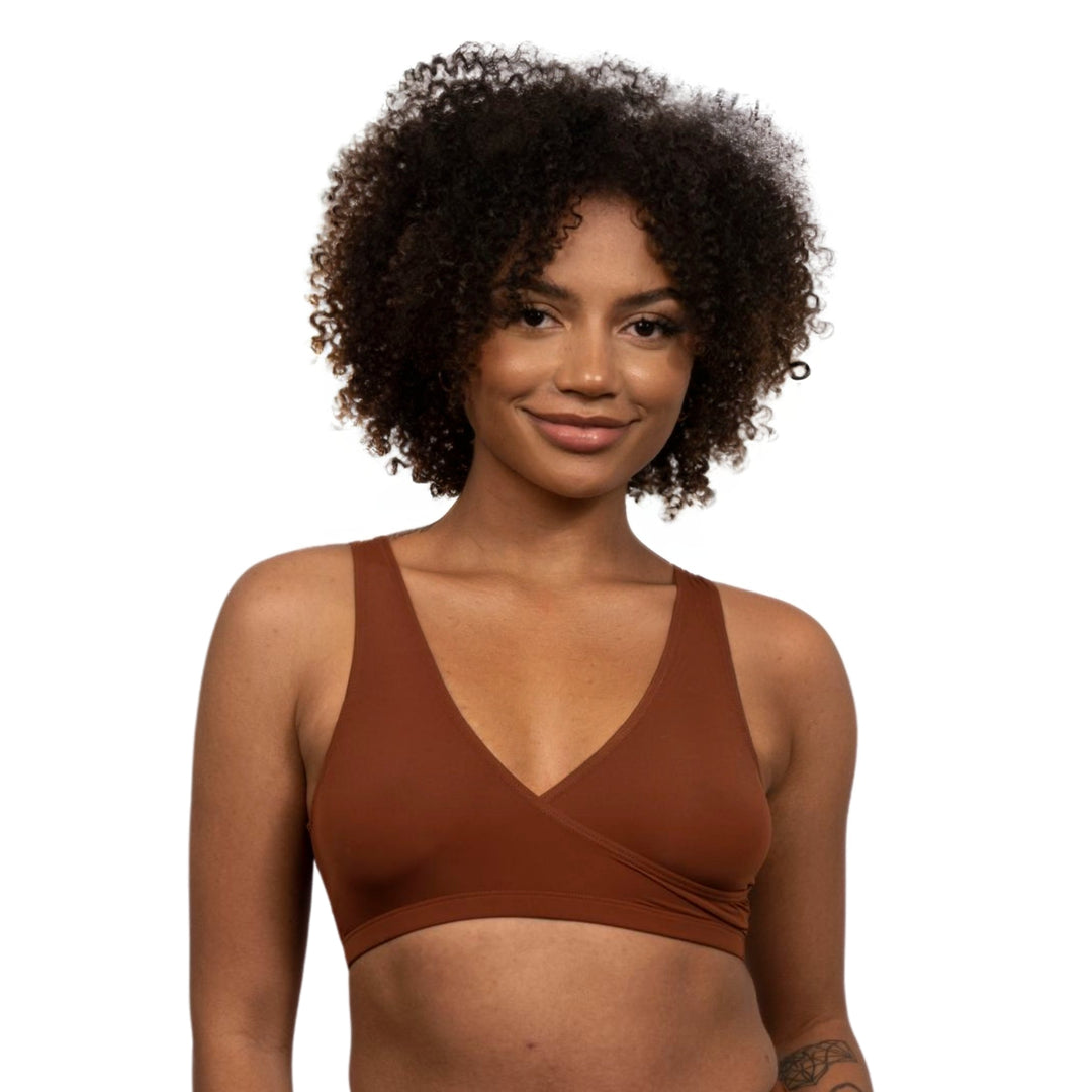 EL8838 Crossover bra in Mahogany