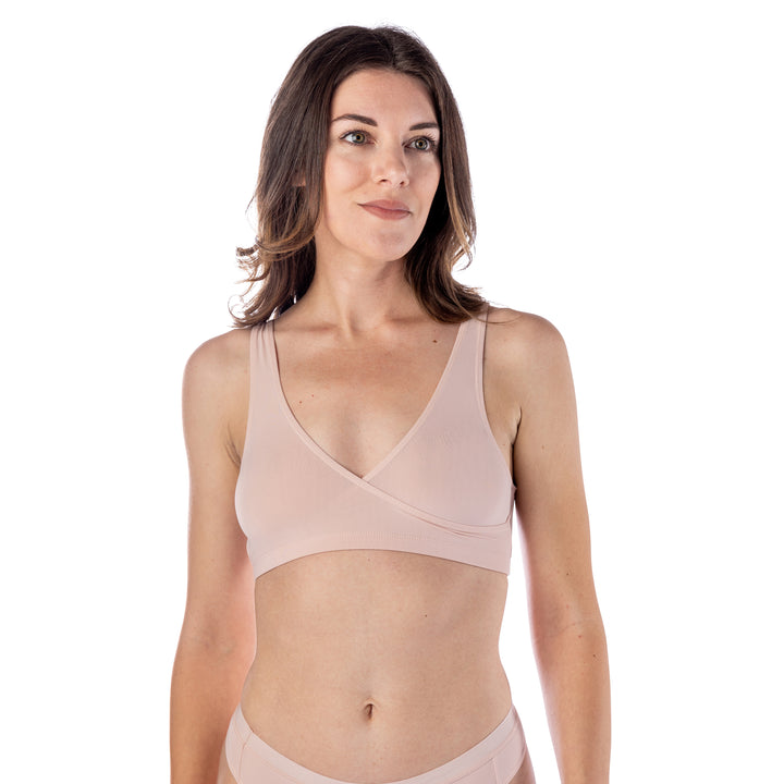 Woman's 'Silk Magic' Microfiber Crossover Bra - Elita Intimates