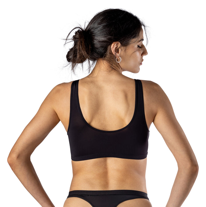 Woman's 'Silk Magic' Microfiber Crossover Bra - Elita Intimates